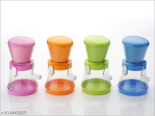 Hirapara Manual Chili Garlic Cutter – Handheld Garlic Chopper & Green Chilli Slicer | Stainless Steel Vegetable Chopper for Kitchen, Easy to Use & Clean | Manual Food Chopper with Clear Container