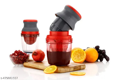 KAIVAL® Womens First Choice Manual Citrus Juicer for Fruits, Vegetables - Portable, Compact Design, Food Grade ABS Materia l,Hand Squeezer Juicer (Black) (Citrus Juicer)