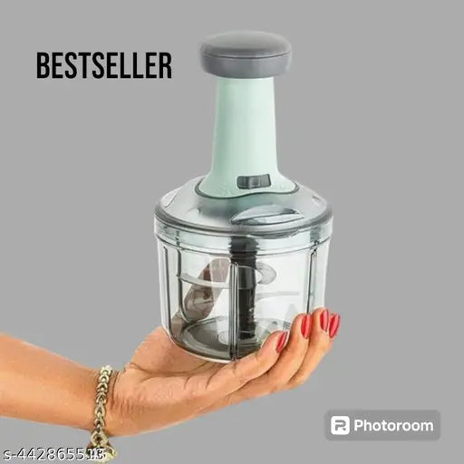 Kwein Vegetable Chopper, Onion Chopper, Garlic Chopper Hand Chopper 800ml (Multicolor)