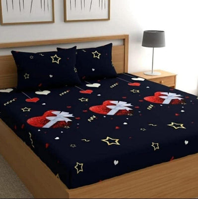 ChhabraTexcofab Polycotton Double Flat 150 TC Floral Bedsheet