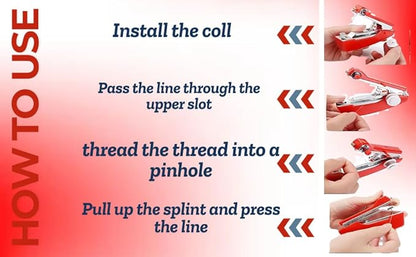 Domestic Sewing/Silai Machine Stitching Tailoring Machine For Garment Cloth Home Household Hand-Operated Menual Stapler Size, Sewing Tool Repairing Accessories Multi Colour (AA)