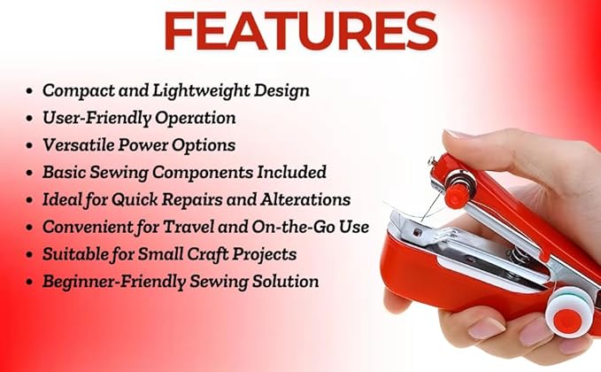 Domestic Sewing/Silai Machine Stitching Tailoring Machine For Garment Cloth Home Household Hand-Operated Menual Stapler Size, Sewing Tool Repairing Accessories Multi Colour (AA)