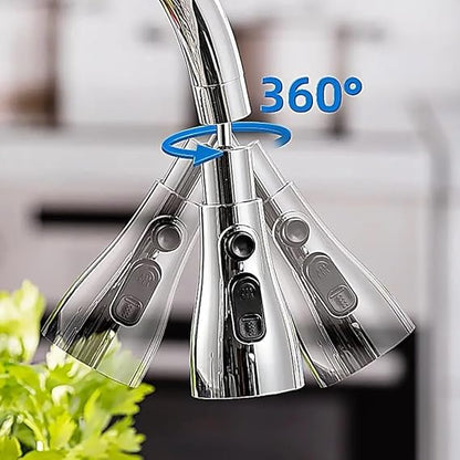 Nubilous Tap Extender for Kitchen Sink, Flexible Faucet with Tap Extension for Convenient Use Upgrade Your Kitchen Sink with Flexible Tap for Easy Access, 24 mm,22 mm