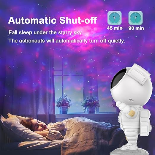 Astronaut Galaxy Light Projector, Space Buddy Projector Night Light for Bedroom with Remote Control and Timer, Astro Alan Star Ceiling Projector for Kids Adults