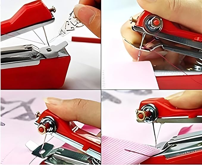 Domestic Sewing/Silai Machine Stitching Tailoring Machine For Garment Cloth Home Household Hand-Operated Menual Stapler Size, Sewing Tool Repairing Accessories Multi Colour (AA)