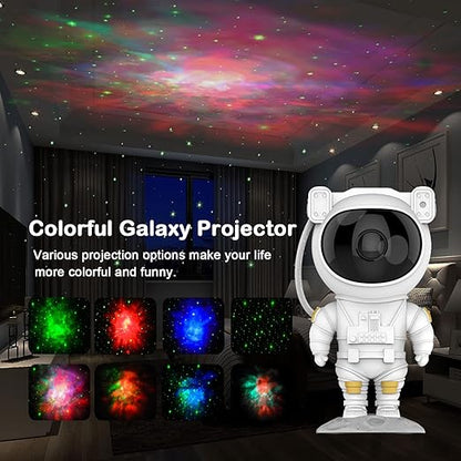 Astronaut Galaxy Light Projector, Space Buddy Projector Night Light for Bedroom with Remote Control and Timer, Astro Alan Star Ceiling Projector for Kids Adults