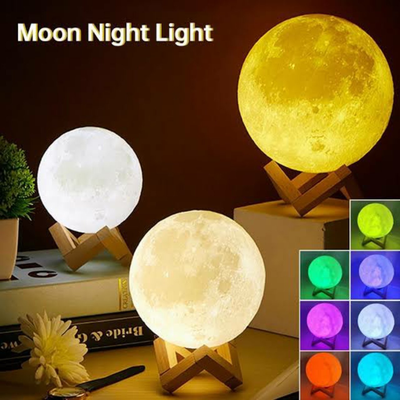 Premium Moon Lamp | Lithophane Night Light - Ideal Home Decor