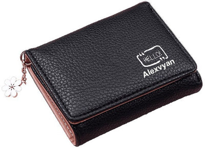 AlexVyan Women Casual, Ethnic, Evening/Party, Formal, Travel, Trendy Black Genuine Leather Wallet