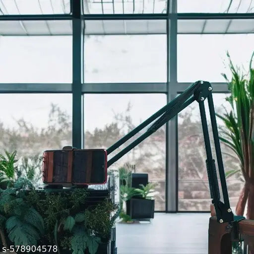 Latest adjustable metal mobile stand for desk lightweight video tripod stand for mobile 360° Rotation universal mobile stand phone video recording bed holder table tripod and tablet stand for table