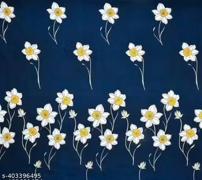 Glace-Cotton Bedsheet For Double Bed With Pillow Cover