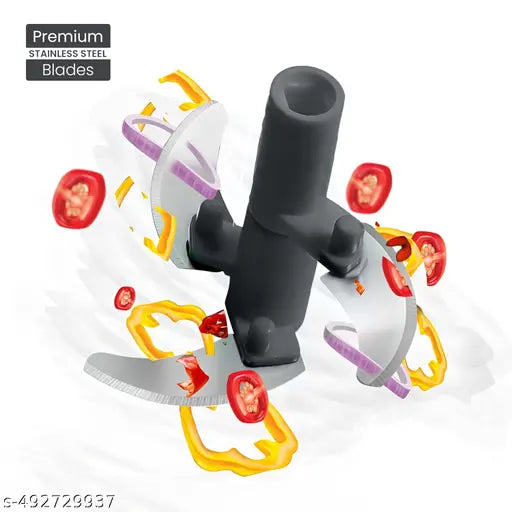 R R  dori handy 450 ml manula chopper for vegetables and fruit chopping (grey colour, 450ml)