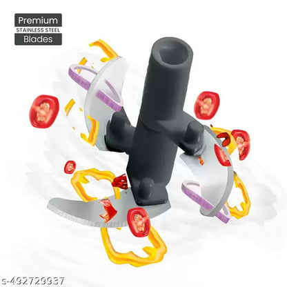 R R  dori handy 450 ml manula chopper for vegetables and fruit chopping (grey colour, 450ml)