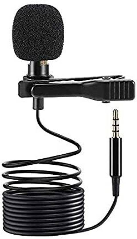 Hybite Lapel Mic Mobile Collar Metal Mic Clip Microphone For , Voice Recording, PC, Laptop, Android Smartphones, DSLR Camera Microphone 3.5mm Clip Microphone For Youtube | Collar Mike for Voice Recording Microphone Microphone