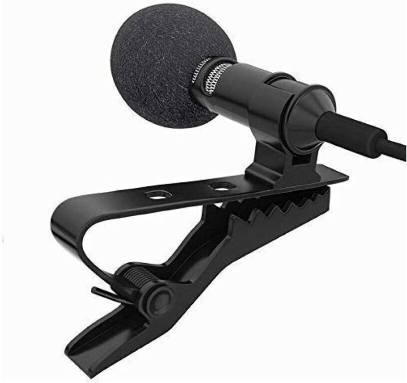 Hybite Lapel Mic Mobile Collar Metal Mic Clip Microphone For , Voice Recording, PC, Laptop, Android Smartphones, DSLR Camera Microphone 3.5mm Clip Microphone For Youtube | Collar Mike for Voice Recording Microphone Microphone