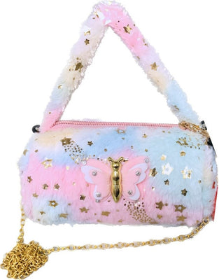 Cult Factory Multicolor Sling Bag Mini Sling Bag Cute Butterfly Design for Girls and Kids Purse Bag