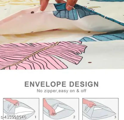 Cotton Printed Single Bedsheet With 1 Pillow Cover (Pack of 1)