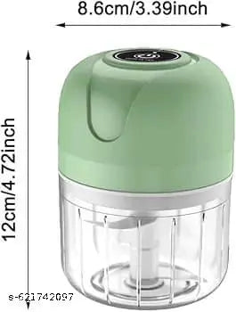 Mini Electric USB Rechargeable Food Chopper | Vegetable, Garlic, Onion, Ginger, and Nut Cutter | Portable Electric Mini Grinder (250ml Capacity)