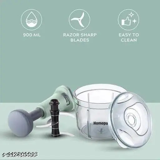 Kwein Vegetable Chopper, Onion Chopper, Garlic Chopper Hand Chopper 800ml (Multicolor)