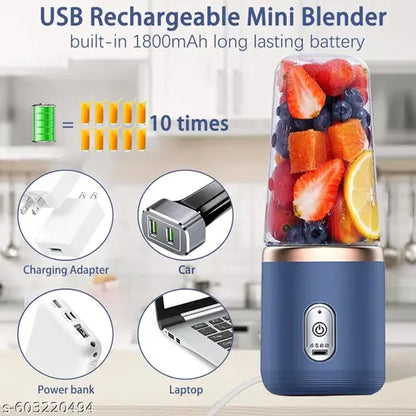 Portable USB Juicer Blender with 400ml Large Capacity