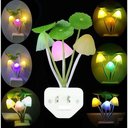 Mtronics Sensor Led Mushroom Night Light Mushroom Lamp Plug-in LED Mushroom Bed Lamp Night Lamp  (10 cm, White)