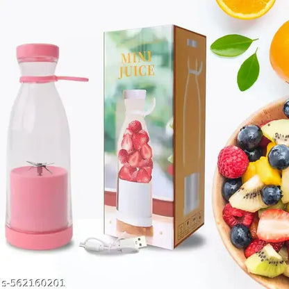 Portable USB Juicer Mixer Bottle | Electric 6-Blade Rechargeable Blender | 380ML