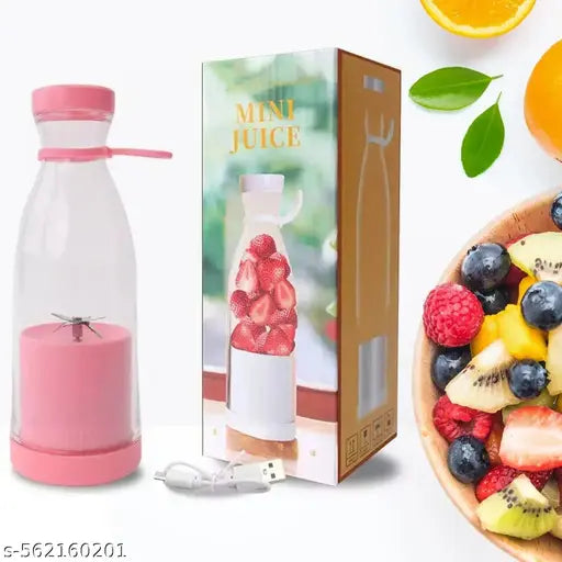 Portable USB Juicer Mixer Bottle | Electric 6-Blade Rechargeable Blender | 380ML