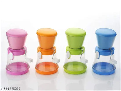 Hirapara Manual Chili Garlic Cutter – Handheld Garlic Chopper & Green Chilli Slicer | Stainless Steel Vegetable Chopper for Kitchen, Easy to Use & Clean | Manual Food Chopper with Clear Container